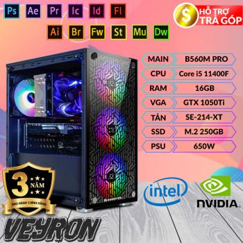 Máy tính đồ hoạ Veyron - i5 11400F/ 16GB/ GTX 1050Ti