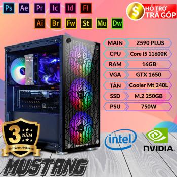 Máy Tính Đồ Họa Mustang - i5 11600K/ 16GB/ GTX 1650