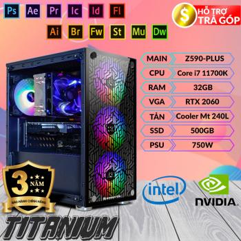 Máy Tính Đồ Họa Titanium - i7 11700K/ 32GB/ RTX 2060