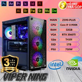 Máy Tính Đồ Họa Viper Ning - i9 11900K/ 32GB/ RTX 3060Ti