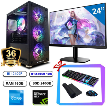 Full bộ PC Gaming Ahri - I5 12400F/ RTX3060 12g