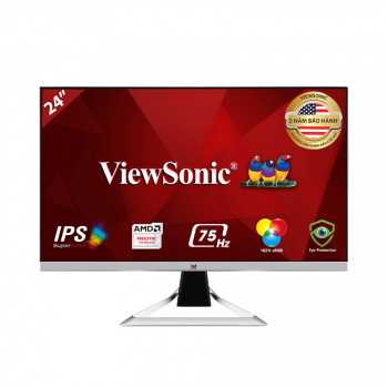 Màn hình Viewsonic VX2481-MH (23.8inch/FHD/IPS/75Hz/1ms/250nits/HDMI+VGA/Loa/FreeSync)